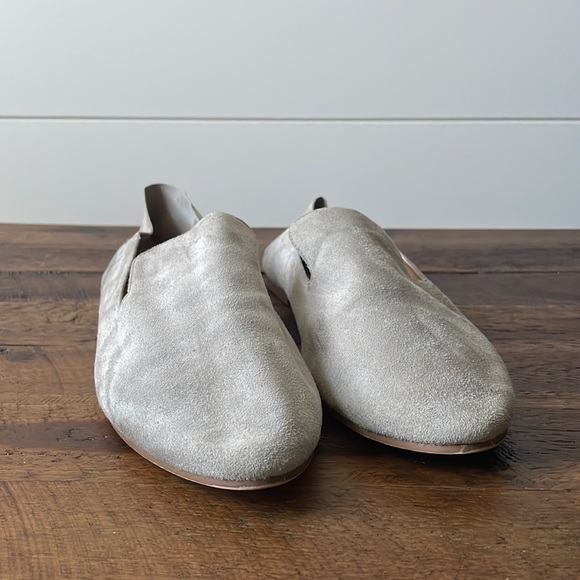 Halogen Gray Suede Loafer Flats - Size 7 - Picture 2 of 12
